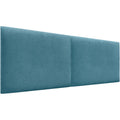 dhome gepolstertes kopfteil glatt aus aqualine-stoff hoehe 70 cm dicke 4 cm und 8 cm fuer wand akustische kopfteile schallabsorbierend kopfstuetze stoff tuerkis 200cm dual dicke 4cm